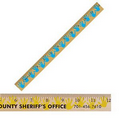 12" Clear Lacquer Wood Ruler w/ Handprint Background